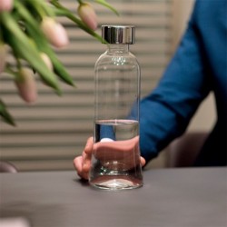 Garrafa de Vidro 1L - 100 Cromado