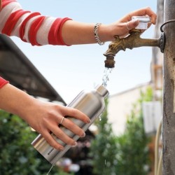 Thermal Travel Bottle 750ml Silver - Energy