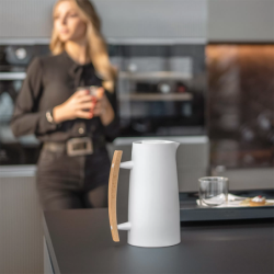 Vacuum Flask 1Lt White - Riviera 63