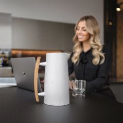Vacuum Flask 1Lt White - Riviera 63