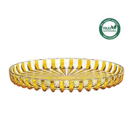 Round Serving Tray Amber - Dolcevita