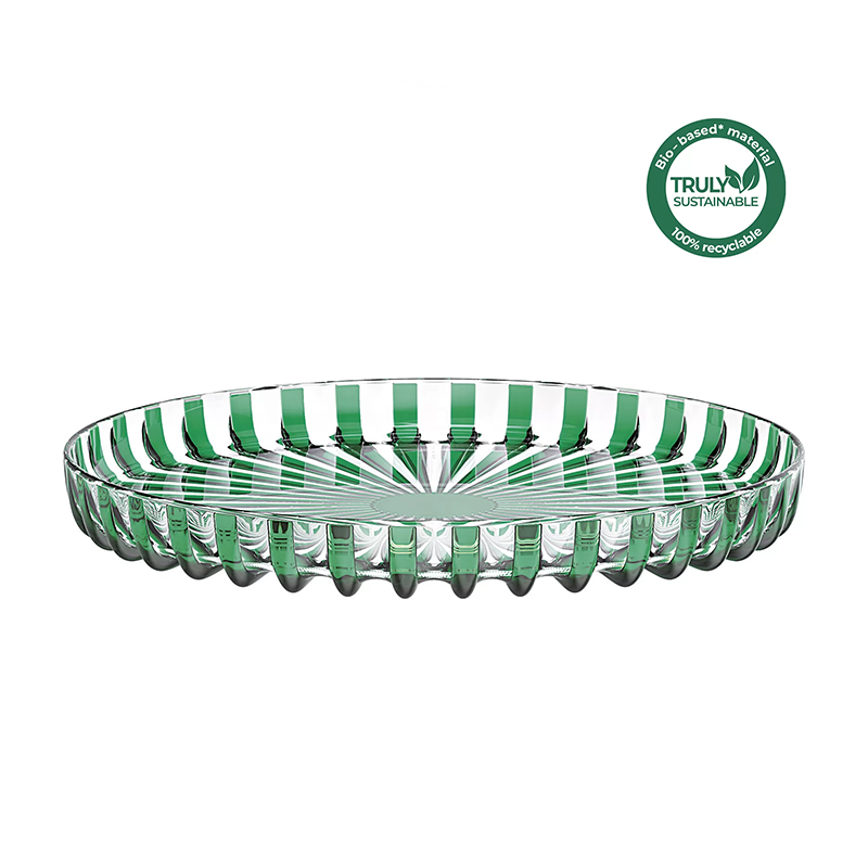 Round Serving Tray Emerald - Dolcevita Round Serving Tray Emerald - Dolcevita
