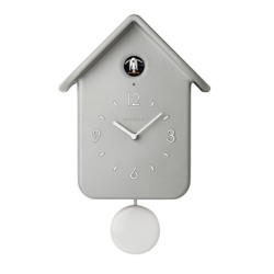 Relógio de Cuco QQ com Pêndulo Cinza - HOME