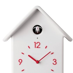 QQ Cuckoo Clock with Pendulum White - HOME
