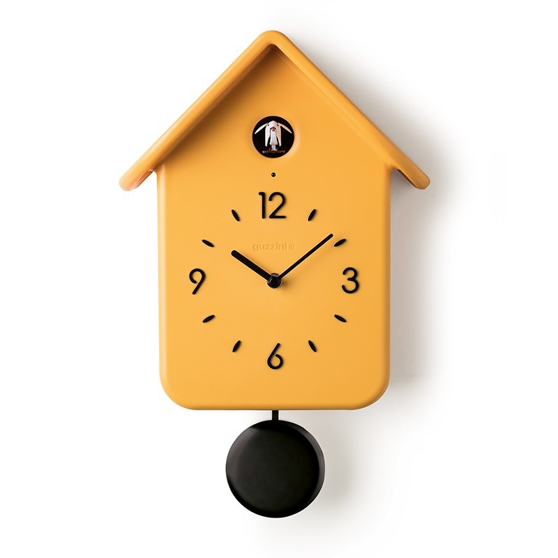 Relógio de Cuco QQ com Pêndulo Ocre - HOME Relógio de Cuco QQ com Pêndulo Ocre - HOME