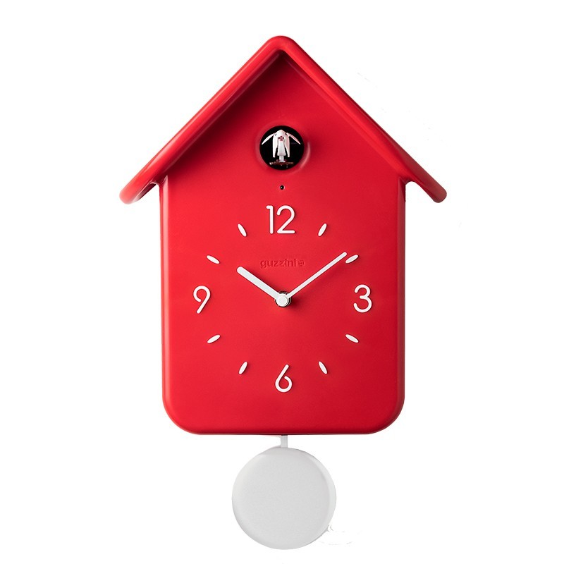 QQ Cuckoo Clock with Pendulum Red - HOME