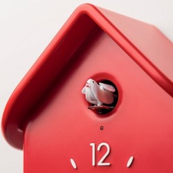 QQ Cuckoo Clock with Pendulum Red - HOME