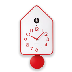 QQ Cuckoo Clock with Pendulum Red - HOME