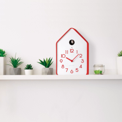 QQ Cuckoo Clock with Pendulum Red - HOME