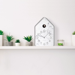 QQ Cuckoo Clock with Pendulum Marble - HOME