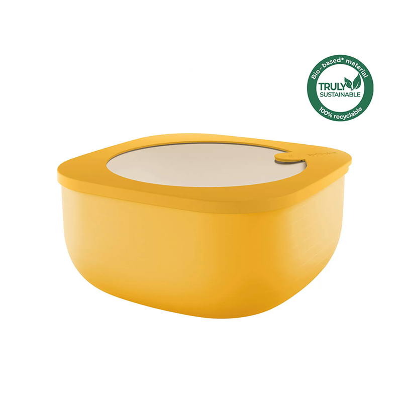 Leak-Proof Shallow Container 1,9L Mango Yellow - Eco Store&More