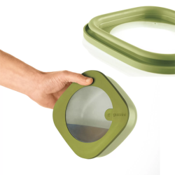 Set of 3 Shallow Airtight Containers Assorted - Eco Store&More
