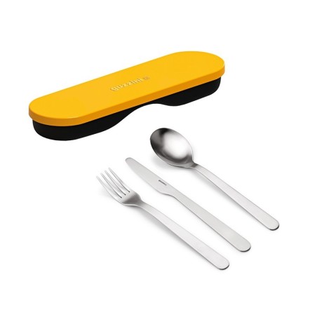 Cubiertos de Viaje con Caja Ocre - Store&Go