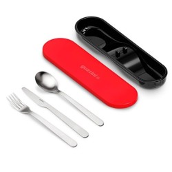 Talheres de Viagem com Caixa Vermelho - Store&Go