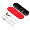 Talheres de Viagem com Caixa Vermelho - Store&Go