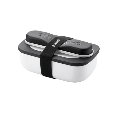 Juego Fiambrera con Cubiertos Blanco - Store&Go