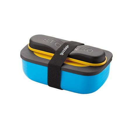 Juego Fiambrera con Cubiertos Amarillo - Store&Go