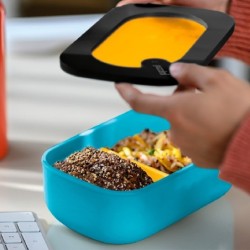 Juego Fiambrera con Cubiertos Amarillo - Store&Go