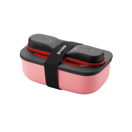 Juego Fiambrera con Cubiertos Rojo - Store&Go