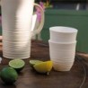 Vaso Bajo Tumbler Blanco - Tierra