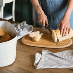 CAIXA PARA PÃO COM TAMPA DE BAMBOO