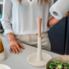 SUPORTE PARA ROLO DE COZINHA BRANCO