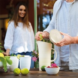 Pitcher with Lid Clay - Tierra