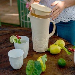 Pitcher with Lid Clay - Tierra