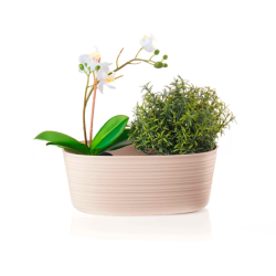 Small Multiple Plant Pot Holder Taupe - Tierra