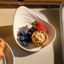 Juego de 2 Platos para Snacks Blanco - Tierra
