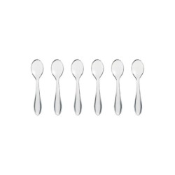 Set of 6 Teaspoons 12cm Clear - Gocce