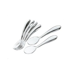 Set of 6 Teaspoons 12cm Clear - Gocce