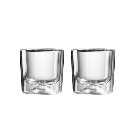 Set of 2 Small Double Wall Thermo-Glasses - Gocce