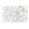 Set of Reusable Mats with 4 Felt-Tip Pens Traffic - Bimbi