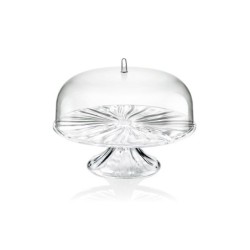 Cake Stand with Dome M - Aqua