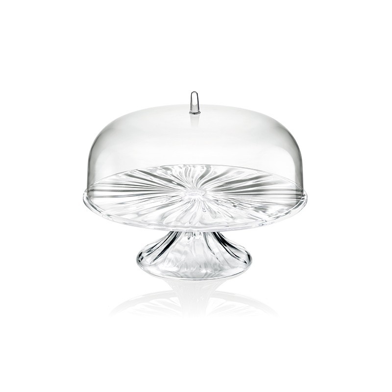 Cake Stand with Dome M - Aqua