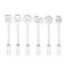 Set of 6 Cocktail Forks - Love