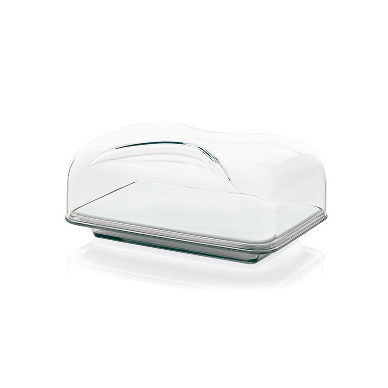 Rectangular Cheese Dish Grey - Gocce