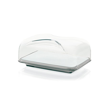Rectangular Cheese Dish Grey - Gocce