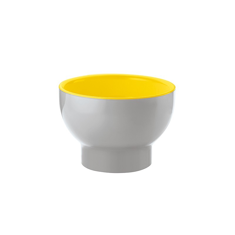 Two-tone Bowl S Yellow/Grey - Vintage Plus