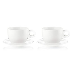 Set of 2 Breakfast Cups Clear - Gocce