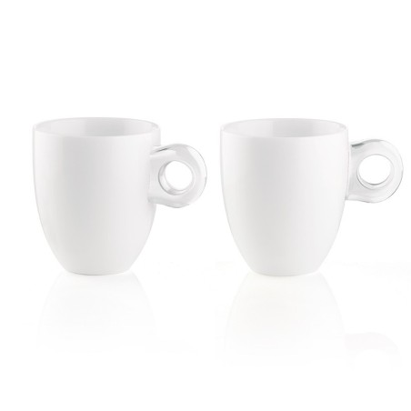 Set of 2 Mugs Clear - Gocce