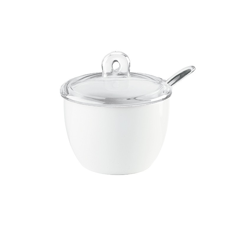 Açucareiro com Colher Transparente - Gocce Açucareiro com Colher Transparente - Gocce