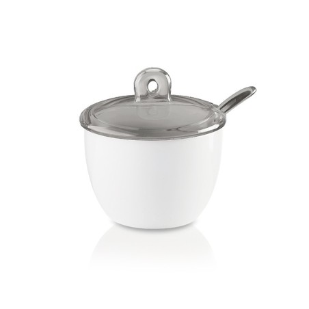 Sugar Bowl with Teespoon Grey - Gocce