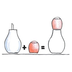 Oil/Salt - Vinegar/Pepper Cruet - Matrioska