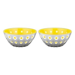 Set of 2 Bowls 12cm Yellow/Grey - Le Murrine
