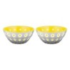Set of 2 Bowls 12cm Yellow/Grey - Le Murrine