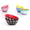 Set of 2 Bowls 12cm Black/White/Red - Le Murrine