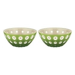 Set of 2 Bowls 12cm Sand/White/Green - Le Murrine