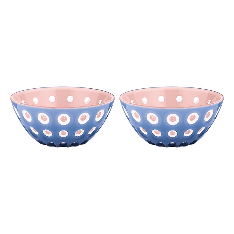 Set of 2 Bowls 12cm Pink/White/Blue - Le Murrine Set of 2 Bowls 12cm Pink/White/Blue - Le Murrine